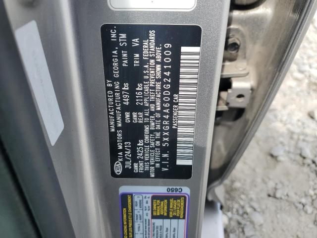 5XXGR4A60DG241009 - 2013 KIA OPTIMA SX SILVER photo 13