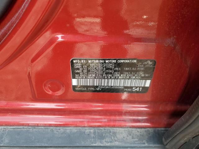 JA4AZ3A31JZ050966 - 2018 MITSUBISHI OUTLANDER SE RED photo 13