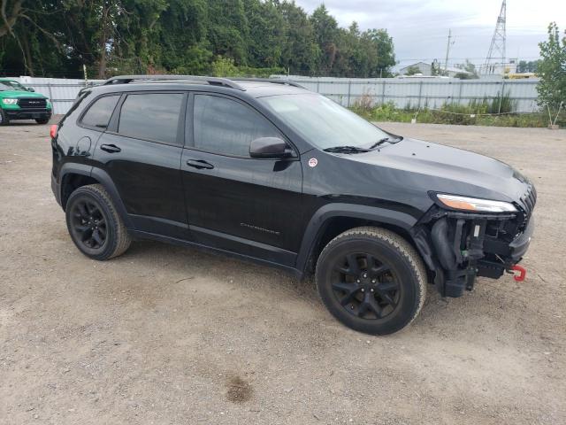 1C4PJMBS1HW655004 - 2017 JEEP CHEROKEE TRAILHAWK BLACK photo 4