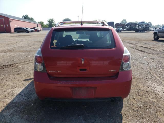 5Y2SP67839Z444100 - 2009 PONTIAC VIBE RED photo 6