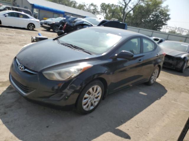 KMHDH4AEXCU463249 - 2012 HYUNDAI ELANTRA GLS BLACK photo 1