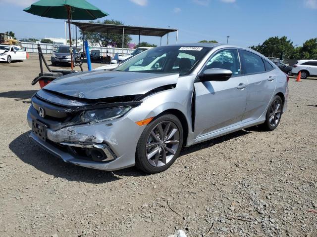 19XFC1F77LE209758 - 2020 HONDA CIVIC EXL SILVER photo 1