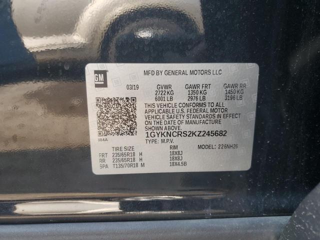 1GYKNCRS2KZ245682 - 2019 CADILLAC XT5 LUXURY 黑色 照片 14