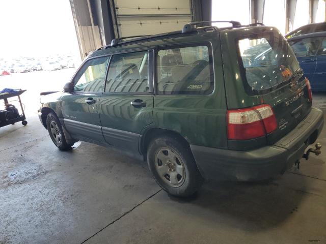 JF1SF63572H735151 - 2002 SUBARU FORESTER L GREEN photo 2