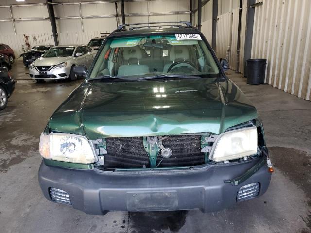 JF1SF63572H735151 - 2002 SUBARU FORESTER L GREEN photo 5