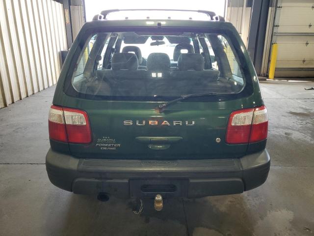 JF1SF63572H735151 - 2002 SUBARU FORESTER L GREEN photo 6