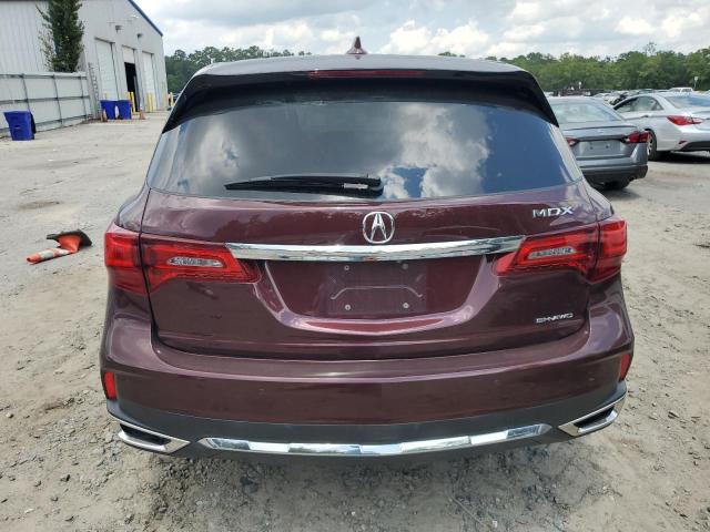 5FRYD4H39HB011457 - 2017 ACURA MDX BURGUNDY photo 6