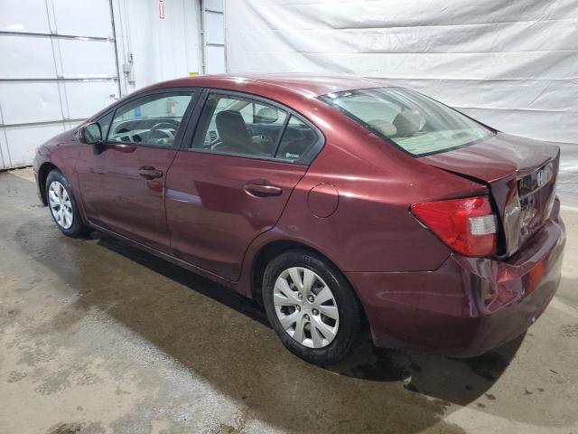 2HGFB2F51CH537934 - 2012 HONDA CIVIC LX 栗色 照片 2