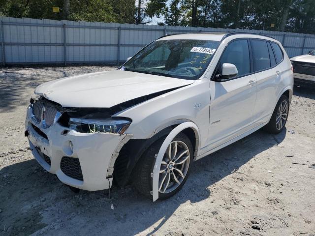 5UXWX7C54H0S18166 - 2017 BMW X3 XDRIVE35I WHITE photo 1