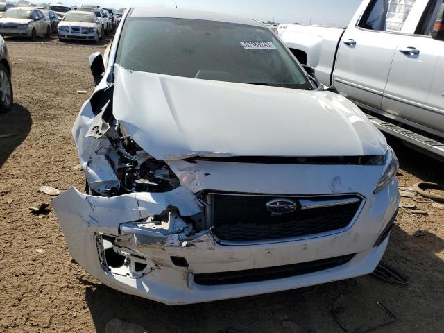 4S3GKAB63K3600139 - 2019 SUBARU IMPREZA WHITE photo 5