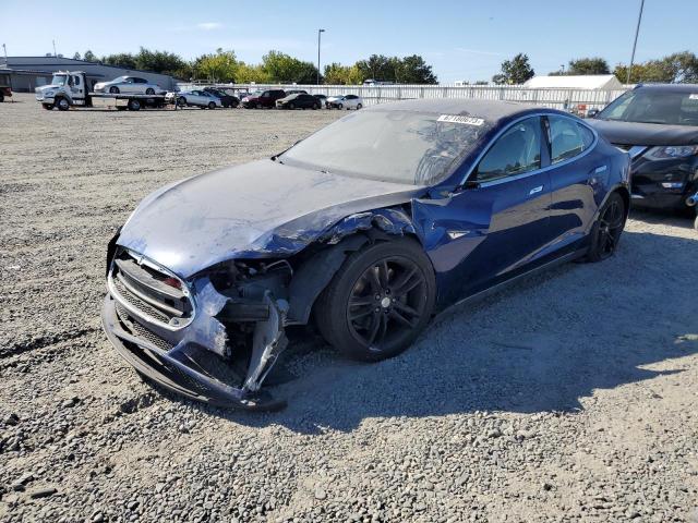 5YJSA1E29FF101800 - 2015 TESLA MODEL S Կապույտ լուսանկար 1