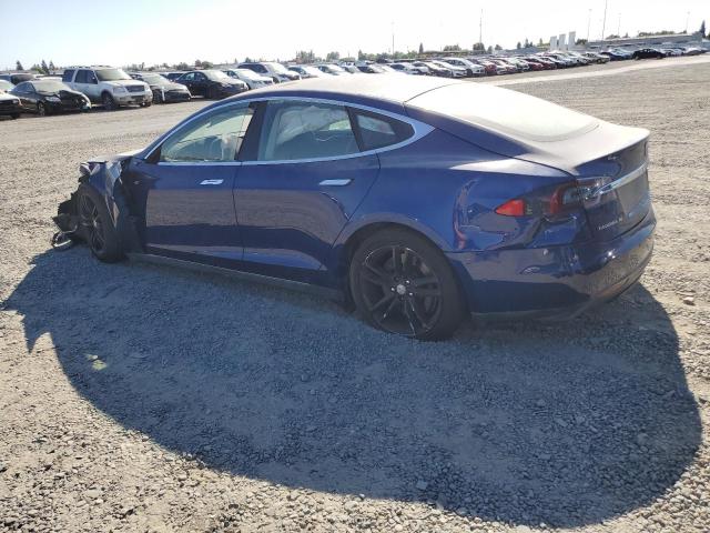 5YJSA1E29FF101800 - 2015 TESLA MODEL S Կապույտ լուսանկար 2