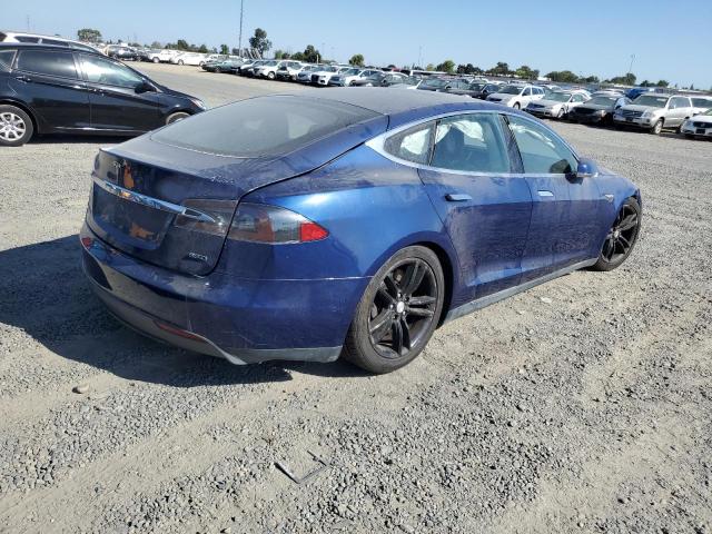 5YJSA1E29FF101800 - 2015 TESLA MODEL S Կապույտ լուսանկար 3