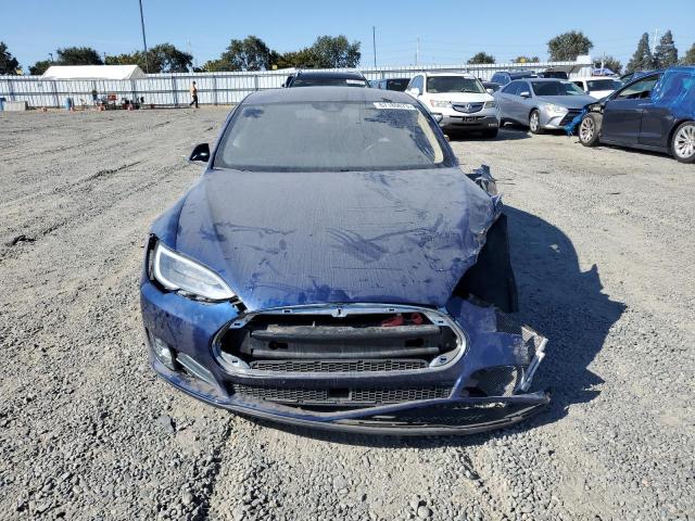 5YJSA1E29FF101800 - 2015 TESLA MODEL S Կապույտ լուսանկար 5