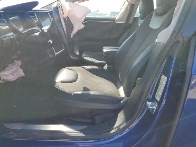 5YJSA1E29FF101800 - 2015 TESLA MODEL S Կապույտ լուսանկար 7