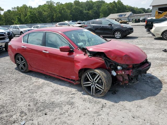 1HGCR2F57GA085345 - 2016 HONDA ACCORD SPORT RED photo 4