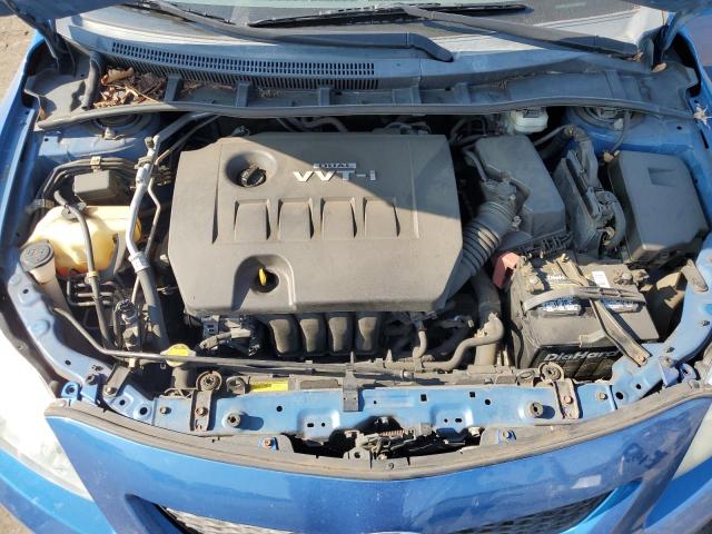 2T1BU4EE8AC531429 - 2010 TOYOTA COROLLA BASE BLUE photo 11