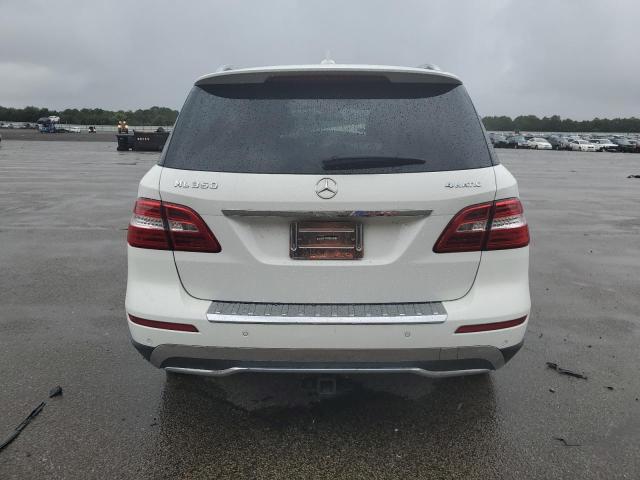4JGDA5HB3FA478204 - 2015 MERCEDES-BENZ ML 350 4MATIC WHITE photo 6