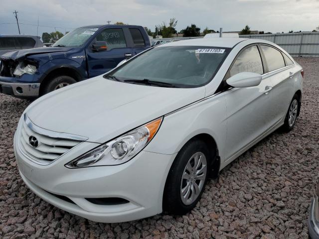 5NPEB4AC3DH593619 - 2013 HYUNDAI SONATA GLS WHITE photo 1