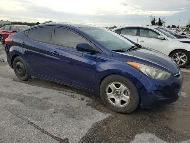 5NPDH4AE0DH236488 - 2013 HYUNDAI ELANTRA GLS BLUE photo 4