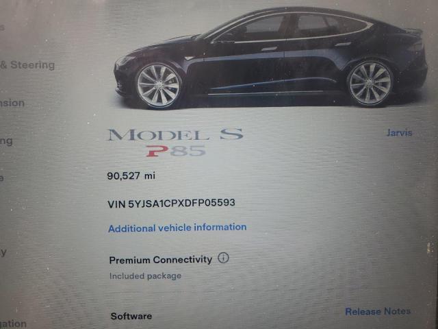 5YJSA1CPXDFP05593 - 2013 TESLA MODEL S Mavi foto 9
