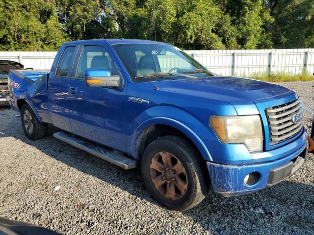 1FTFX1CF3BKD25809 - 2011 FORD F150 SUPER CAB BLUE photo 4