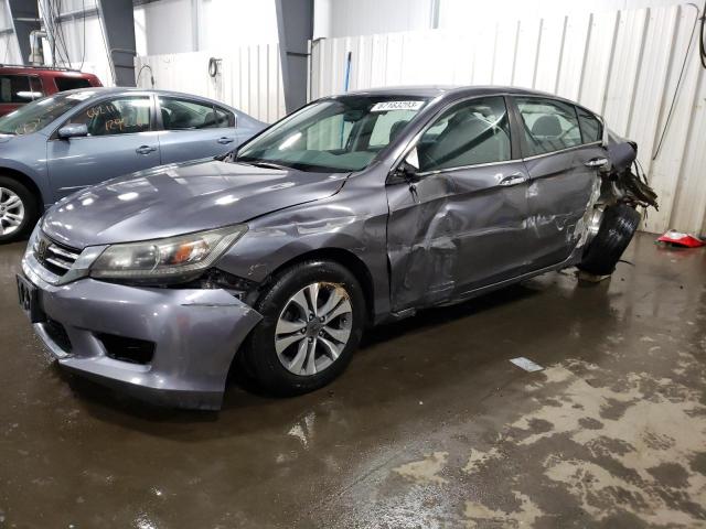 1HGCR2F30FA008667 - 2015 HONDA ACCORD LX GRAY photo 1