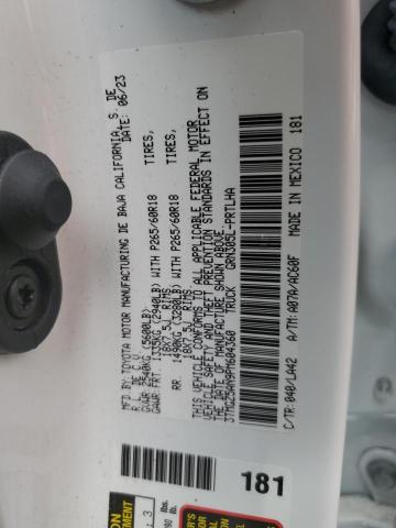 3TMGZ5AN9PM604360 - 2023 TOYOTA TACOMA DOUBLE CAB 白色 照片 12