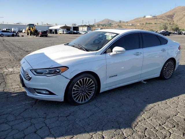 3FA6P0RU4JR181798 - 2018 FORD FUSION TITANIUM/PLATINUM HEV WHITE photo 1