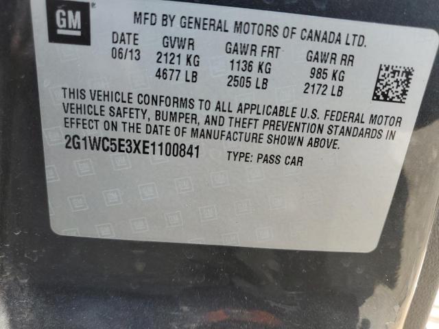 2G1WC5E3XE1100841 - 2014 CHEVROLET IMPALA LIM LTZ GRAY photo 12