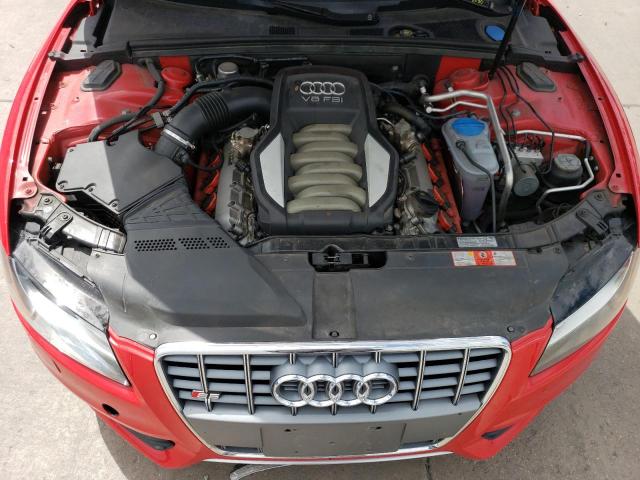 WAUGVAFR9AA017383 - 2010 AUDI S5 PREMIUM PLUS წითელი ფოტო 11