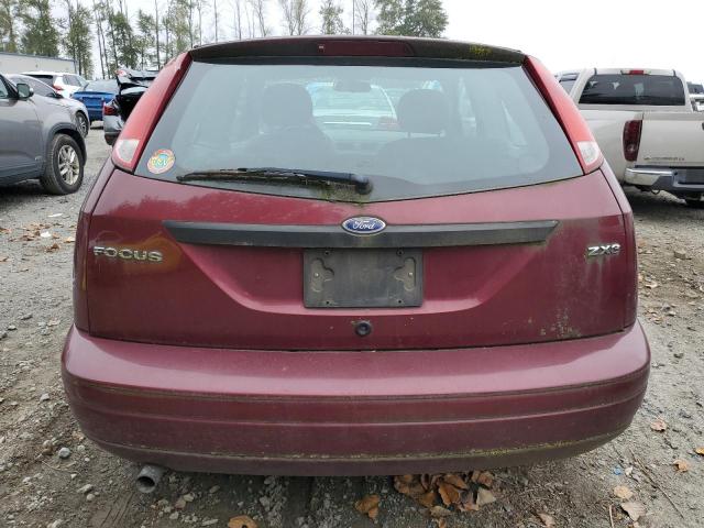 1FAFP31N96W190524 - 2006 FORD FOCUS ZX3 RED photo 6