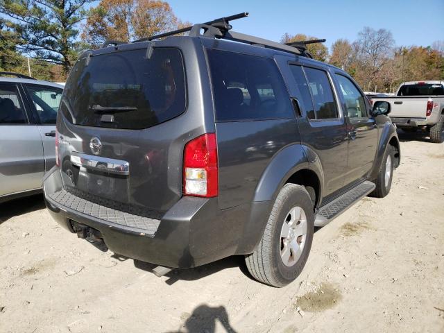 5N1AR18B38C632342 - 2008 NISSAN PATHFINDER S CHARCOAL photo 4