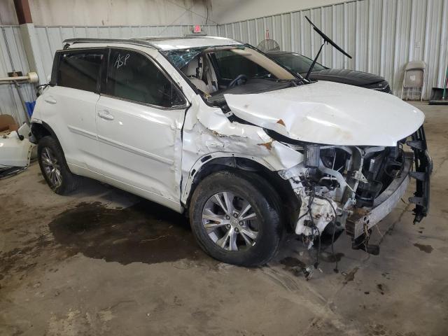 5TDKKRFH1FS085456 - 2015 TOYOTA HIGHLANDER XLE WHITE photo 4