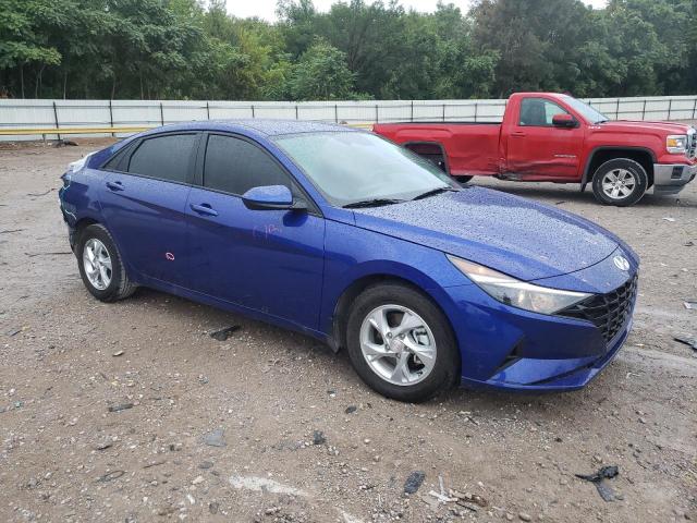 KMHLL4AG0NU368360 - 2022 HYUNDAI ELANTRA SE BLUE photo 4