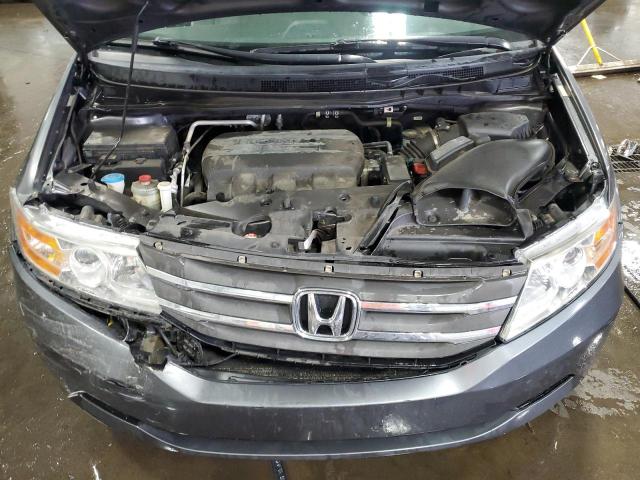 5FNRL5H62CB140240 - 2012 HONDA ODYSSEY EXL GRAY photo 12