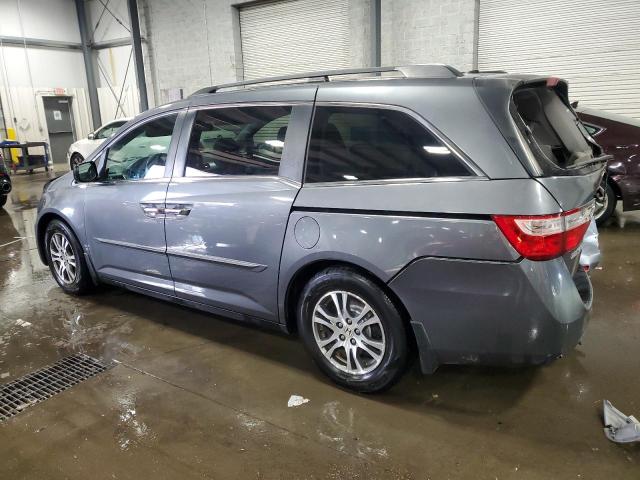 5FNRL5H62CB140240 - 2012 HONDA ODYSSEY EXL GRAY photo 2