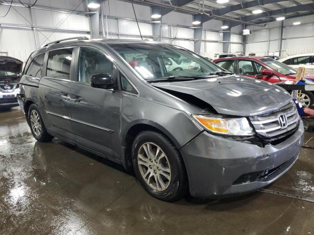 5FNRL5H62CB140240 - 2012 HONDA ODYSSEY EXL GRAY photo 4