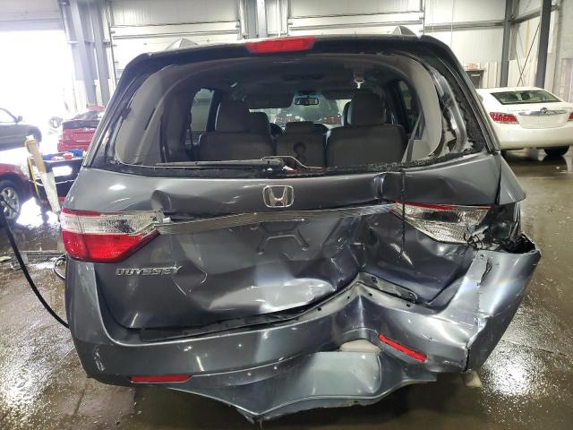 5FNRL5H62CB140240 - 2012 HONDA ODYSSEY EXL GRAY photo 6