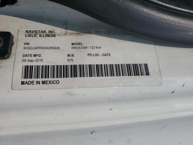 3HSDJAPR0GN285445 - 2016 INTERNATIONAL PROSTAR Ağ foto 10