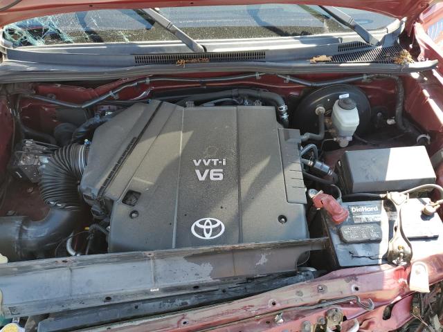 5TETU62N87Z341718 - 2007 TOYOTA TACOMA PRERUNNER ACCESS CAB RED photo 11