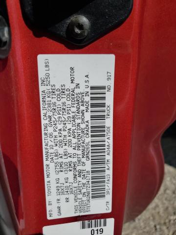 5TETU62N87Z341718 - 2007 TOYOTA TACOMA PRERUNNER ACCESS CAB RED photo 12