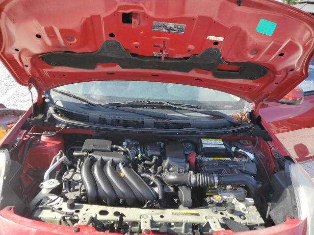 3N1CN7APXDL821279 - 2013 NISSAN VERSA S RED photo 11