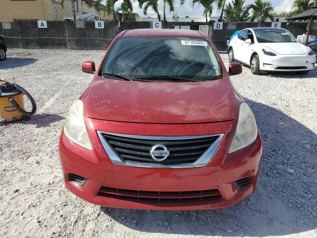 3N1CN7APXDL821279 - 2013 NISSAN VERSA S RED photo 5