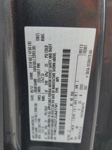 1FMCU9GD7JUA21741 - 2018 FORD ESCAPE SE ნაცრისფერი ფოტო 14