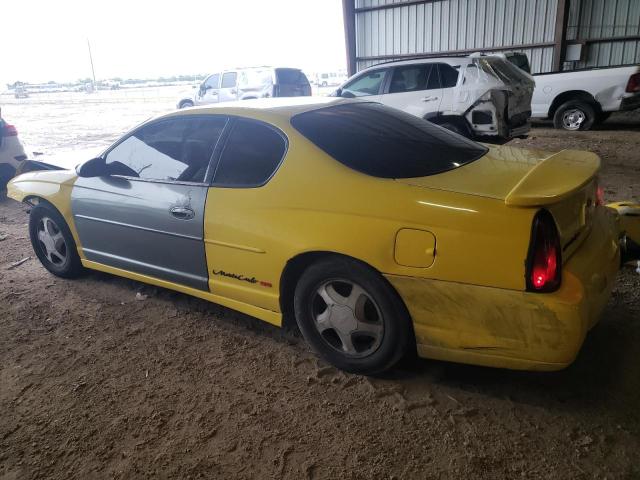 2G1WX12K639190366 - 2003 CHEVROLET MONTE CARL SS YELLOW photo 2