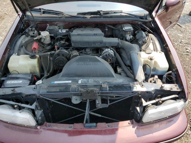 1G1BN53E6MR107403 - 1991 CHEVROLET CAPRICE CLASSIC LTZ BURGUNDY photo 11