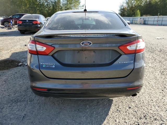 3FA6P0SU9FR246064 - 2015 FORD FUSION TITANIUM PHEV GRAY photo 6