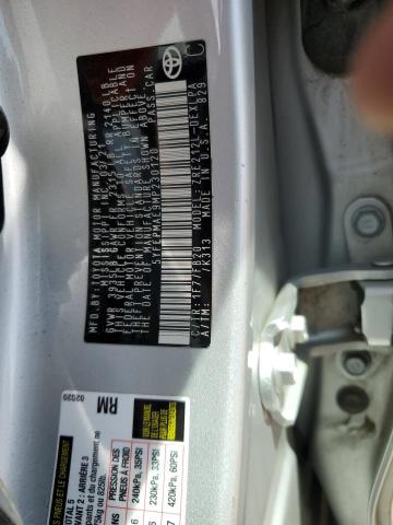 5YFEPMAE9MP230120 - 2021 TOYOTA COROLLA LE ვერცხლისფერი ფოტო 12