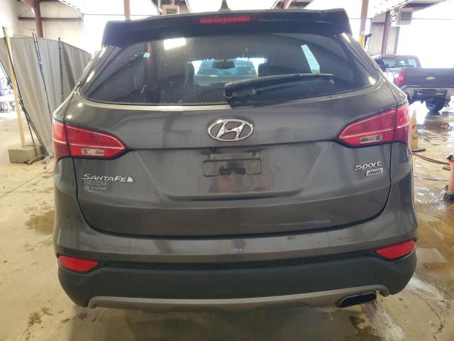 5XYZUDLB9EG204507 - 2014 HYUNDAI SANTA FE S GRAY photo 6